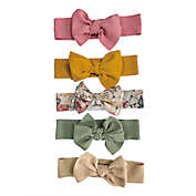 Curls &amp; Pearls 5-Pack Waffle Bow Headwraps
