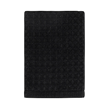 Studio 3B&trade; Waffle Washcloth in Ebony. View a larger version of this product image.