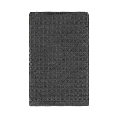 Studio 3B&trade; Waffle Hand Towel in Granite Grey. View a larger version of this product image.