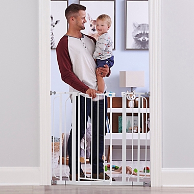 Regalo&reg; Wall Safe Extra Tall Safety Gate in White. View a larger version of this product image.