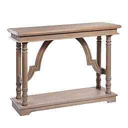 StyleCraft Solid Wood Console Table in Grey Wash