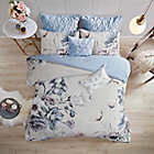 Alternate image 3 for Madison Park&reg; Cassandra 8-Piece Cotton Printed Queen Comforter Set in Blue