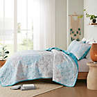 Alternate image 3 for Madison Park&reg; Cardi 3-Piece Reversible Cotton Full/Queen Coverlet Set in Teal