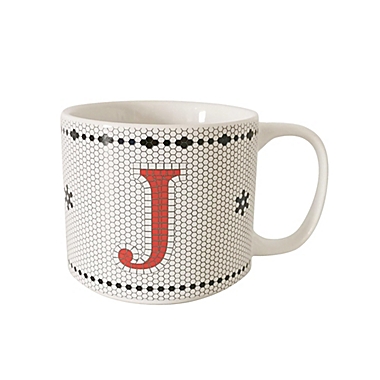 Bee &amp; Willow&trade; Monogram Letter &quot;J&quot; Mosaic Print 16 oz. Mug. View a larger version of this product image.
