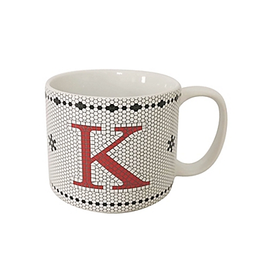 Bee &amp; Willow&trade; Monogram Letter &quot;K&quot; Mosaic Print 16 oz. Mug. View a larger version of this product image.