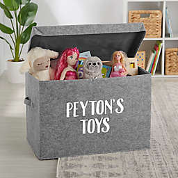 Write Your Own Personalized Felt Toy Box