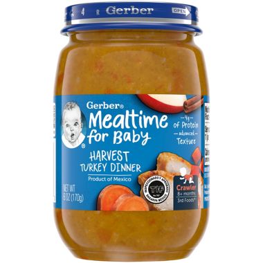 Gerber&reg; 3rd Foods&reg; Harvest Turkey Dinner Baby Food, 6 oz.. View a larger version of this product image.