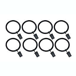 Lyndale Round Clip Rings in Black (Set of 8)
