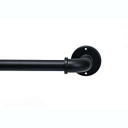 Lyndale Melor 36 to 66-Inch Wrap Curtain Rod in Matte Black