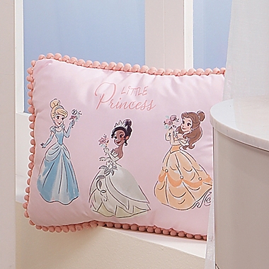 Lambs &amp; Ivy&reg; Disney&reg; Princesses Oblong Decorative Pillow in Pink. View a larger version of this product image.