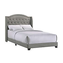 Intercon Furniture Rhyan Upholstered Bed in Smoke