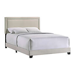 Intercon Furniture Zion Queen Upholstered Bed in Fog