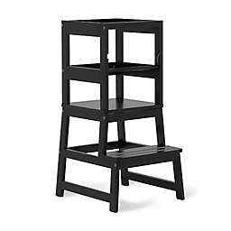 Dream On Me 2-in-1 Learning Tower and Step Stool in Black