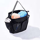 Alternate image 1 for Simply Essential&trade; Small Mesh Shower Tote in Black