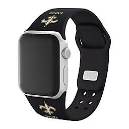 NFL New Orleans Saints Apple Watch® Wordmark Logo Silicone Band