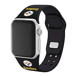 NFL Pittsburgh Steelers Apple Watch® Wordmark Logo Silicone Band