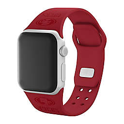 NFL San Francisco 49ers Apple Watch® Debossed Logo Silicone Band