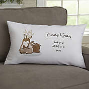 Parent &amp; Child Deer Personalized Throw Pillow in Multi