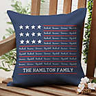 Alternate image 0 for Family Name Flag Personalized 16-Inch Outdoor Throw Pillow