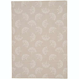 Ventosa Washable 3' x 5' Area Rug in Beige/Ivory