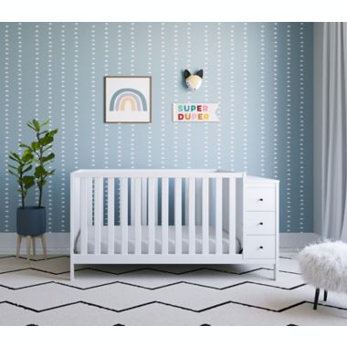 Storkcraft&trade; Malibu 3-in-1 Customizable Convertible Storage Crib in White. View a larger version of this product image.