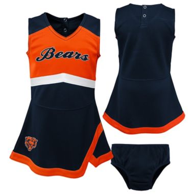 NFL Chicago Bears Size 12M Cheer Captain 2-Piece Jumper Dress Set. View a larger version of this product image.