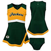 NFL Green Bay Packers Cheer Captain 2-Piece Jumper Dress Set