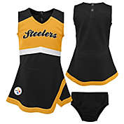NFL Pittsurgh Steelers Cheer Captain 2-Piece Jumper Dress Set