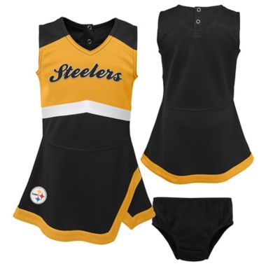 NFL Pittsurgh Steelers Cheer Captain 2-Piece Jumper Dress Set. View a larger version of this product image.