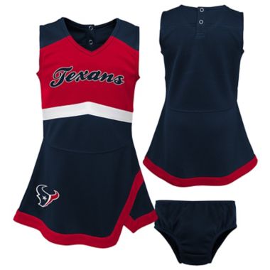 NFL Houston Texans Cheer Captain 2-Piece Jumper Dress Set. View a larger version of this product image.