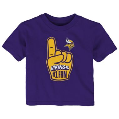 NFL Size 18M Minnesota Vikings #1 Fan Short Sleeve T-Shirt. View a larger version of this product image.