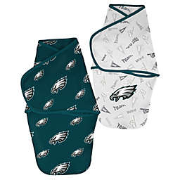 NFL Philadelphia Eagles 2-Pack Baby Cocoon Wrap Swaddles