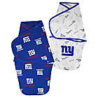 Alternate image 0 for NFL New York Giants Size 6-9M 2-Pack Baby Cocoon Wrap Swaddles
