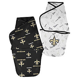 NFL New Orleans Saints 2-Pack Baby Cocoon Wrap Swaddles