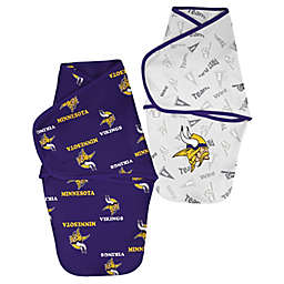 NFL Minnesota Vikings 2-Pack Baby Cocoon Wrap Swaddles