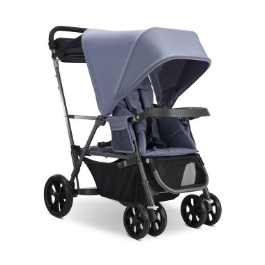 Joovy&reg; Caboose Ultralight Stand-On Double Stroller in Slate. View a larger version of this product image.
