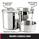 Alternate image 1 for All-Clad 8 qt. Stainless Steel Covered Multicooker