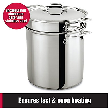 All-Clad 8 qt. Stainless Steel Covered Multicooker. View a larger version of this product image.