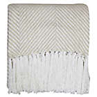 Alternate image 5 for EverHome Herringbone Fringe Throw Blanket in Seed Pearl