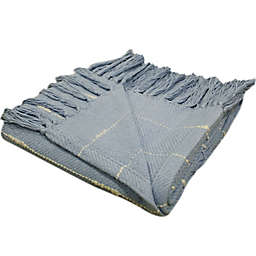 EverHome Fringe Stripe Throw Blanket
