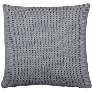Everhome&trade; Fashion Knit Square Throw Pillow in Microchip. View a larger version of this product image.