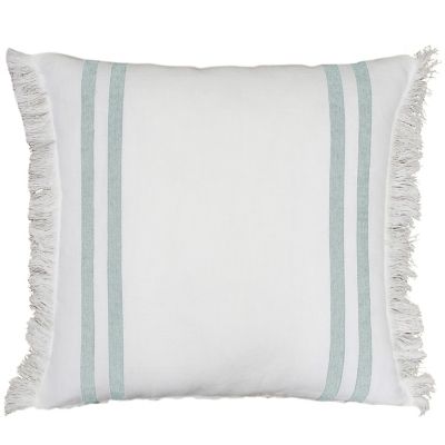 Everhome&trade; Fringe Stripe Square Throw Pillow in Sprout Green