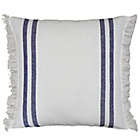 Alternate image 0 for Everhome&trade; Fringe Stripe Square Throw Pillow in Blue Depths