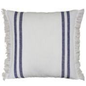 Everhome&trade; Fringe Stripe Square Throw Pillow