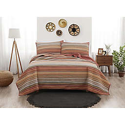 Brooklyn Loom® Sunset Stripe Yarn Dye Quilt Set
