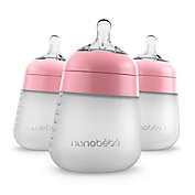 Nanob&eacute;b&eacute; 3-Pack 5 oz. Flexy Silicone Baby Bottles in Pink