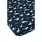 Alternate image 0 for Loulou Lollipop&reg; Whales Fitted Crib Sheet in Blue