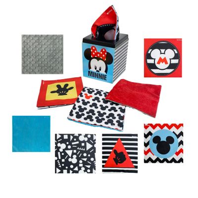 Disney&reg; Discovery Cube Tissue Box Toy in Black/White