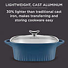 Alternate image 6 for CorningWare&reg; Nonstick 3.2 qt. Cast Aluminum Covered Roaster in Navy