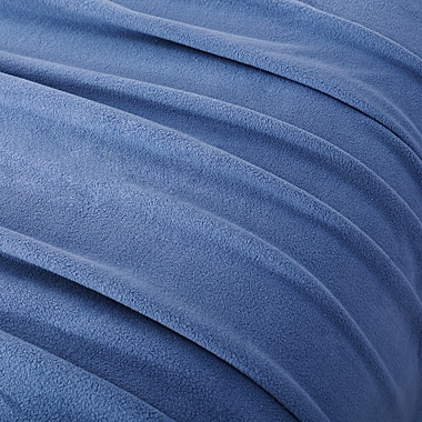 Simply Essential&trade; Microfleece Twin Blanket in Country Blue. View a larger version of this product image.